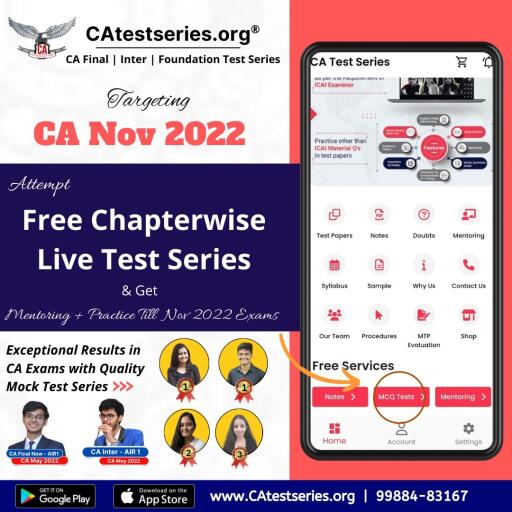 Online CA Test Series App