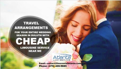 Travel Arrangements for Your Entire Wedding Season in Duluth with Cheap Limousine Service Near Me