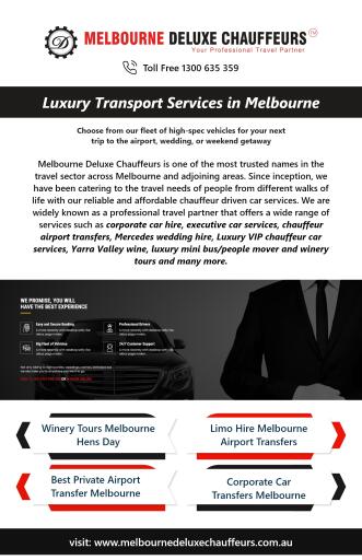 Limo Hire Melbourne Airport Transfer
