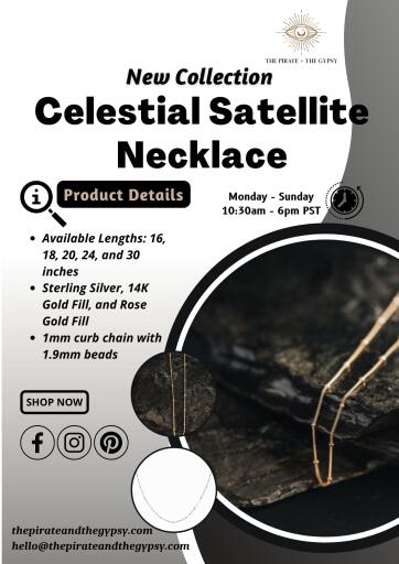 Adorable Celestial Satellite Necklace in New Westminster