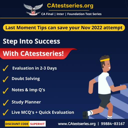 Best Online ICAI CA Mock Test Series Nov 2022