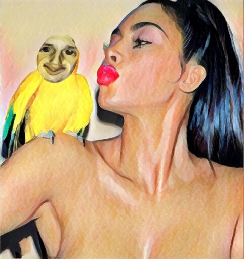 Art Kim's parrot