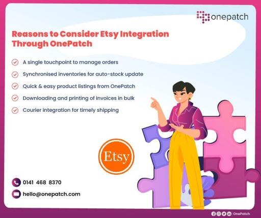 Reasons to Consider Etsy Integration Through OnePatch