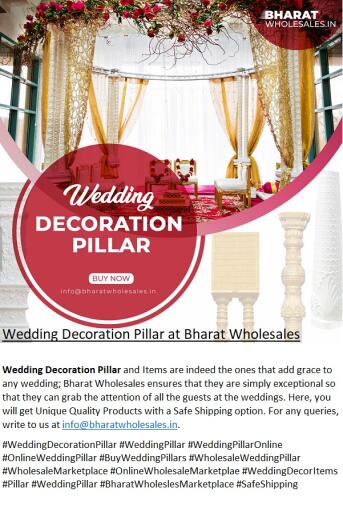 Wedding Decoration Pillar