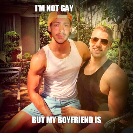 I'm not gay but my boyfriend is
