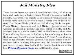 Jail Ministry Book Resources