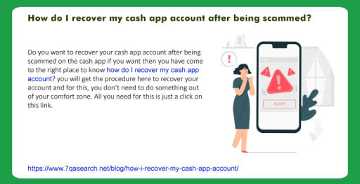 How do I recover my cash app account after being scammed?