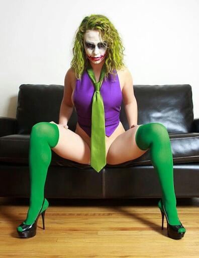 Joker cosplay by girl