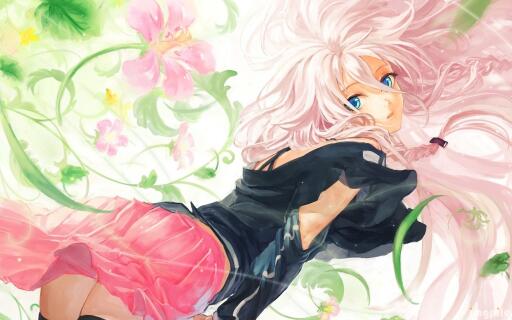 Megurine Luka with pink hair Anime character 5120x3200