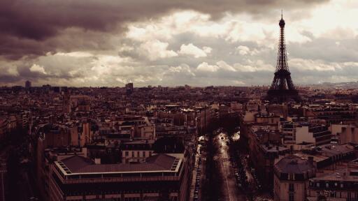 Eiffel tower paris france top view evening 28365 3840x2160