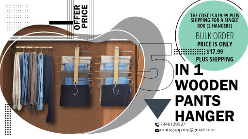 Adjustable Wooden Hanger For Your Closet