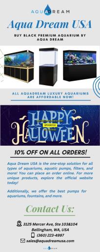 Buy Black Premium Aquarium by Aqua Dream