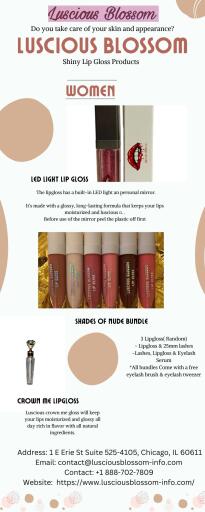 Different Lip Gloss For Women In Illinois | Luscious Blossom