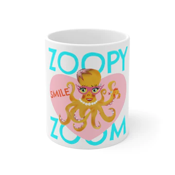 Buy Large Glass Coffee Mug - Zoopy Zoom