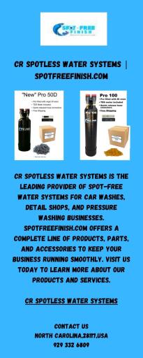 Cr Spotless Water Systems  Spotfreefinish.com