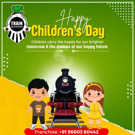Train Restaurant Franchise Opportunity on This Children's Day