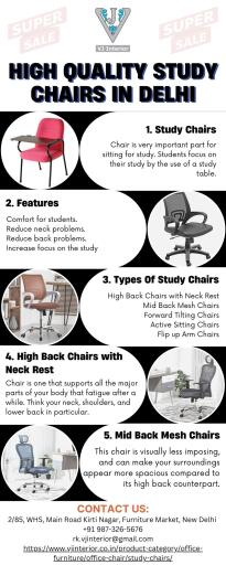 High Quality Study Chairs In Delhi