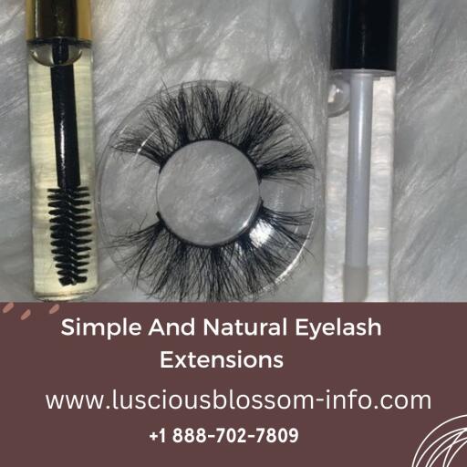 Get Simple And Natural Eyelash Extensions At  Luscious Blossom.