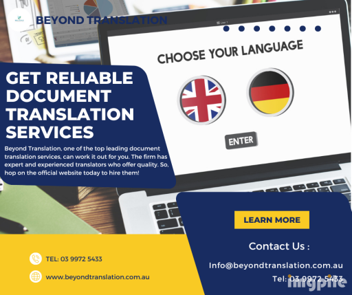 Reliable Document Translation Services