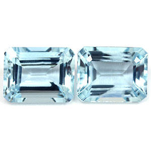Grade AA 4.64 carat natural emerald aquamarine earrings