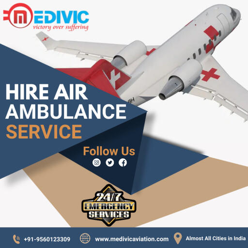 Get Outstanding ICU Support Air Ambulance Service in Bangalore by Medivic