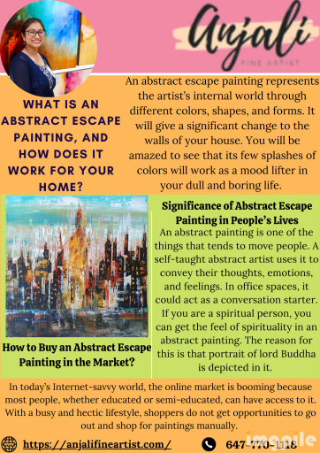 Fill Your House Wall's Empty Space with Abstract Escape Painting