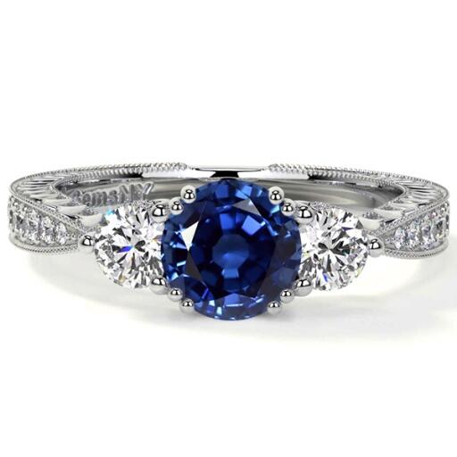 engagement rings aquamarine and diamonds