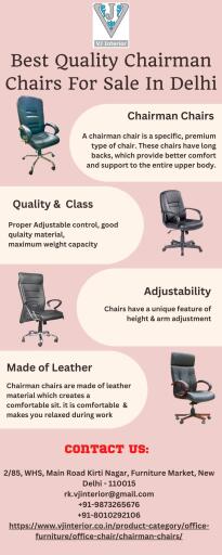 Best Quality Chairman Chairs For Sale In Delhi