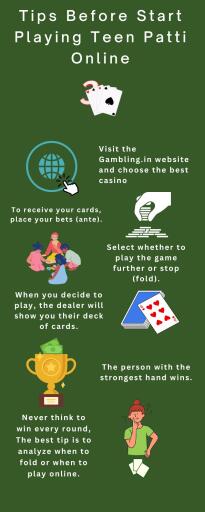 Tips Before Start Playing Teen Patti Online