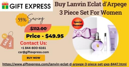 Buy Lanvin Eclat d'Arpege 3 Piece Set For Women