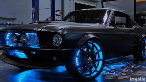 Mustang shelby neon workshop ford cars ultra 3840x2160 hd wallpaper 412951