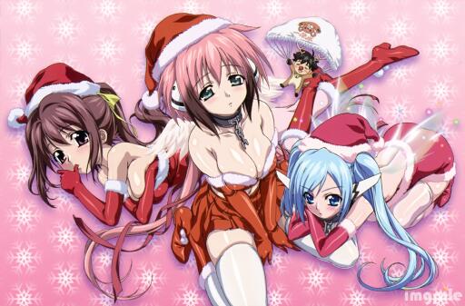 12 Days of Anime 2012 03 Large Merry fanservice x mas