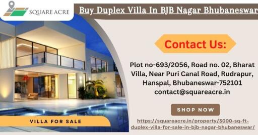 Buy Duplex Villa In BJB Nagar Bhubaneswar