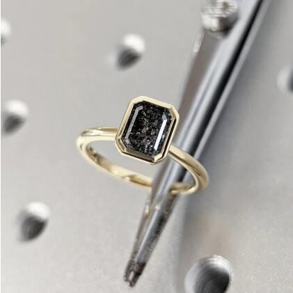 Purchase gemstone Salt and Pepper Diamond Ring Online | Braverman Jewelry