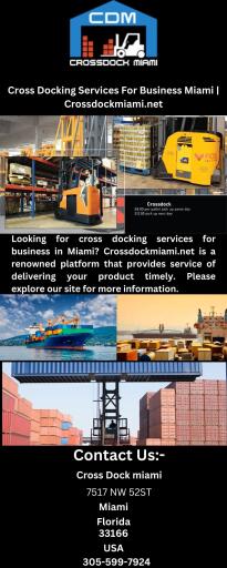 Cross Docking Services For Business Miami | Crossdockmiami.net