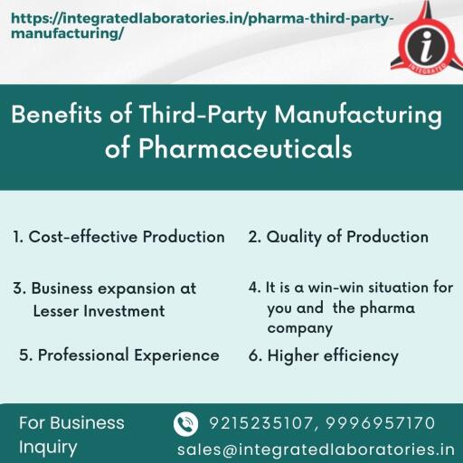 Benefits Third Party Manufacturing of Pharmaceuticals