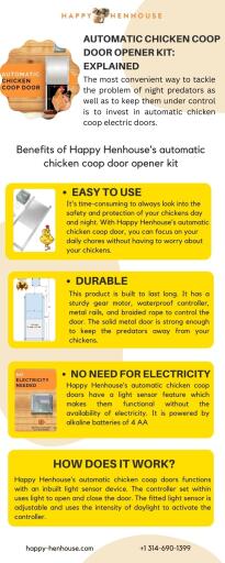 Automatic Chicken Coop Door Kits