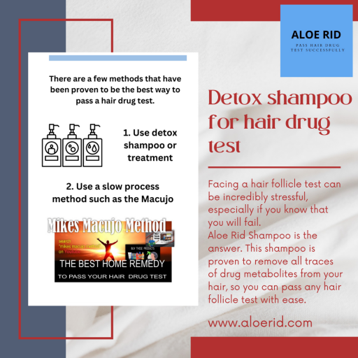 Detox shampoo for hair drug test