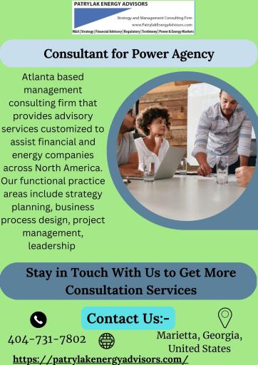 Hire Top Consultant for Power Agency with Patrylak Energy Advisors