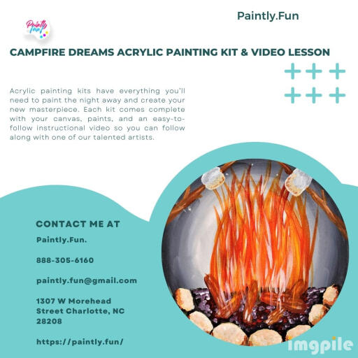 Buy Campfire Dreams Acrylic Painting Kit & Video Lesson