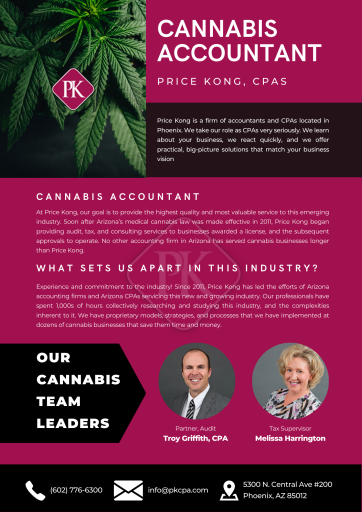 Cannabis Accountants And CPAS Price Kong CPAS