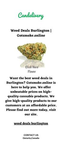 Weed Deals Burlington  Gotsmoke.online
