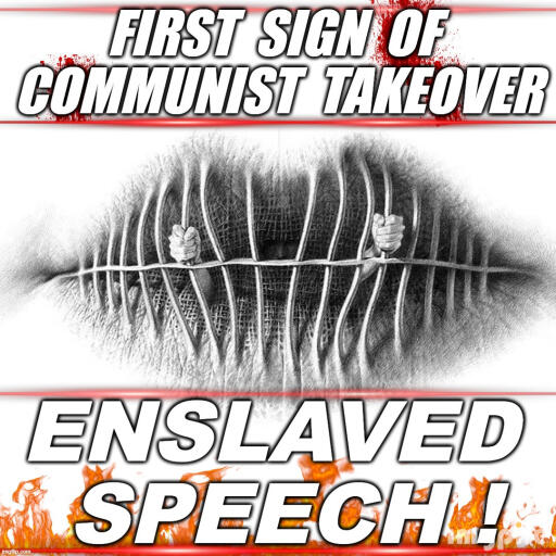 FIRST SIGN COMMIE NO SPEak