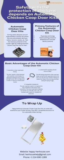 Safety with the protection of chickens depends on Automatic Chicken Coop Door Kits