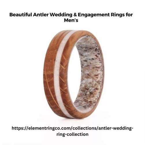 Beautiful Antler Wedding & Engagement Rings for Men’s