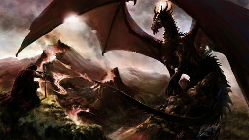 Fantasy Dragon UHD Computer Desktop Wallpaper