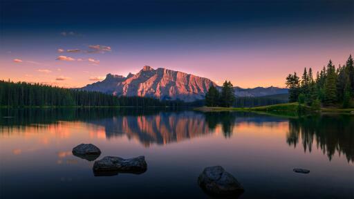 Collection of Amazing Wallpapers from around the world 21 Two Jack Lake Canada HD Desktop Wallpaper