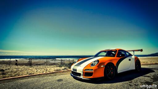 Porsche beach sea turbo 911 machine cars ultra 3840x2160 hd wallpaper 35964 Wallpaper2