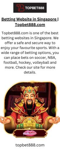 Betting Website in Singapore | Topbet888.com