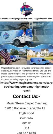 Carpet Cleaning Highlands Ranch | Magicsteamco.com